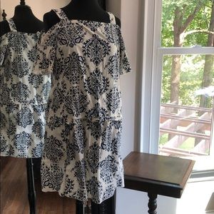Summer Cotton Cobalt Print Dress